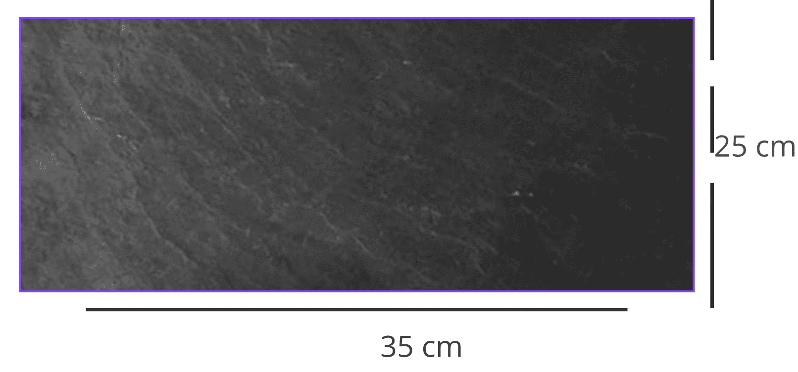 bandeja de pizarra natural negra de 25x35 cm negra elegante sin comida