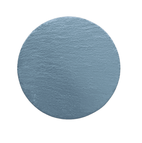 Plato redondo de pizarra natural de 15 cm, ideal para snacks, postres o porciones pequeñas