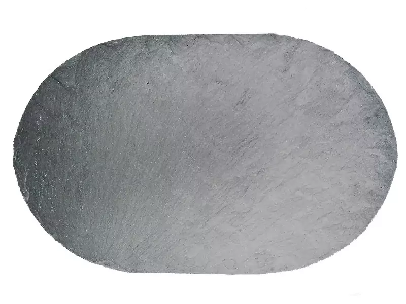 plato ovalado de pizarra natural sin comida elegante y versatil