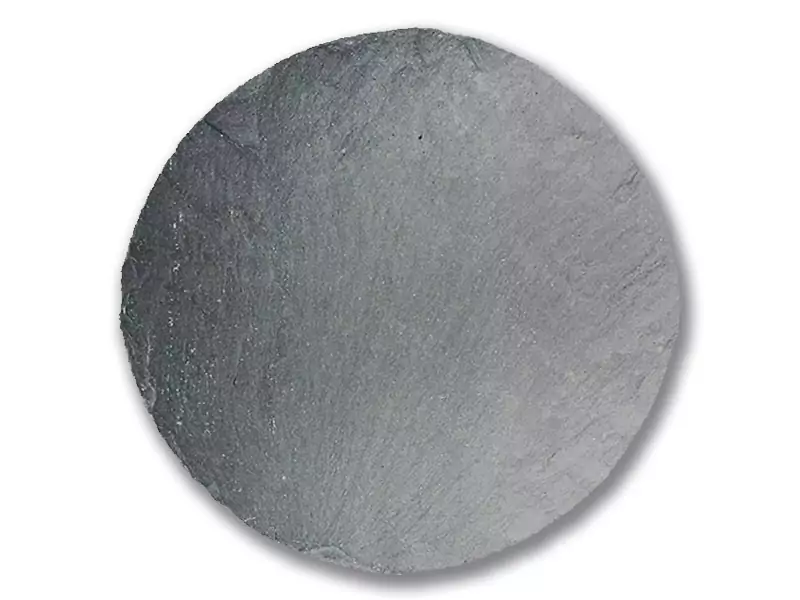 plato redondo de pizarra natural sin comida elegante y versatil