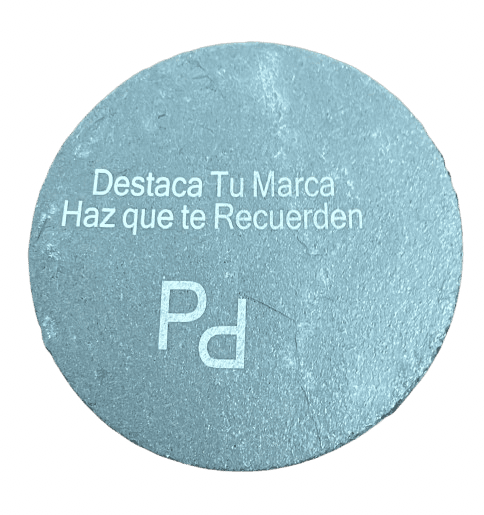 Plato Redondo de Pizarra Natural con grabación láser