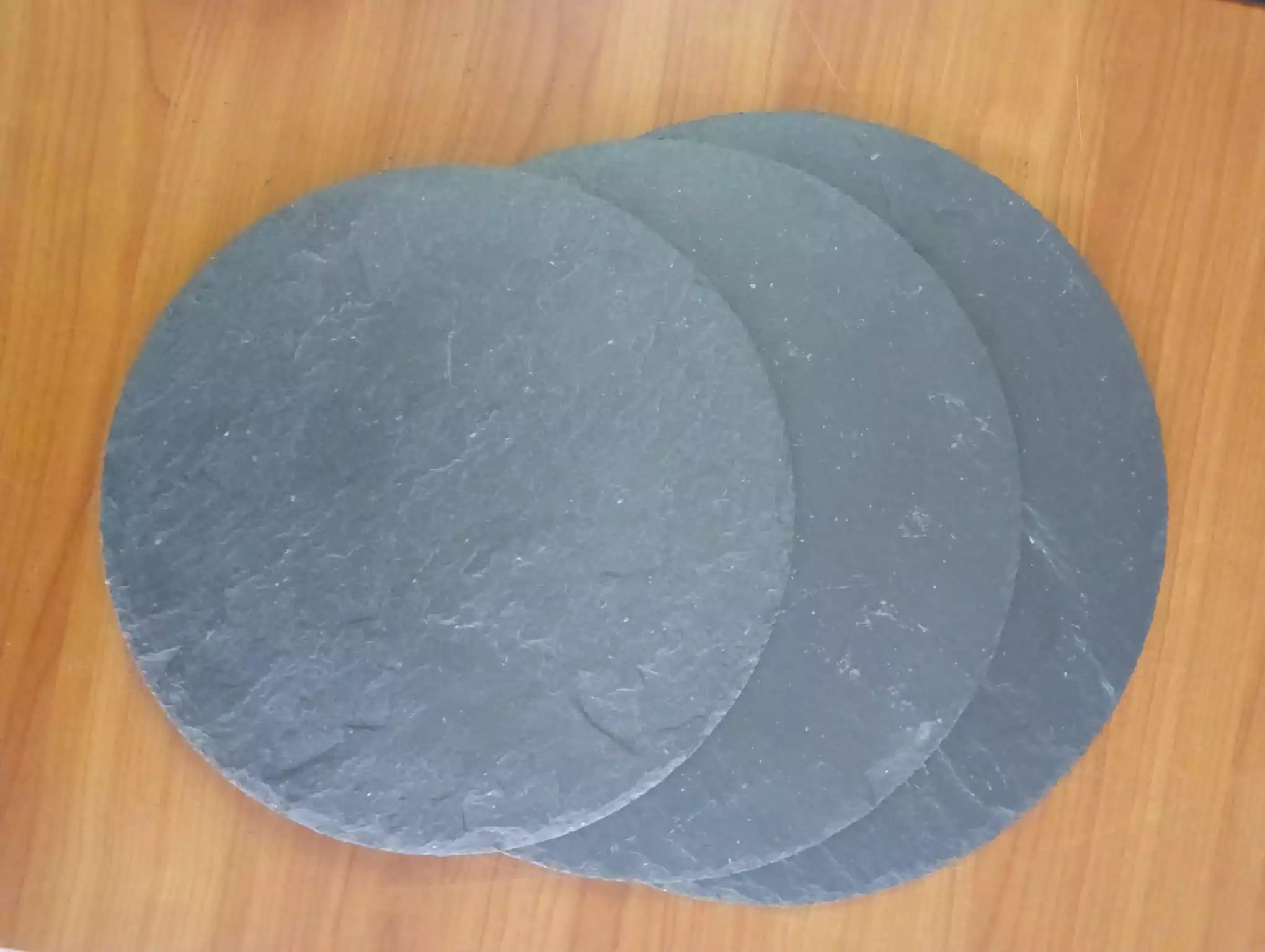 pack de posavasos de pizarra natural redondos