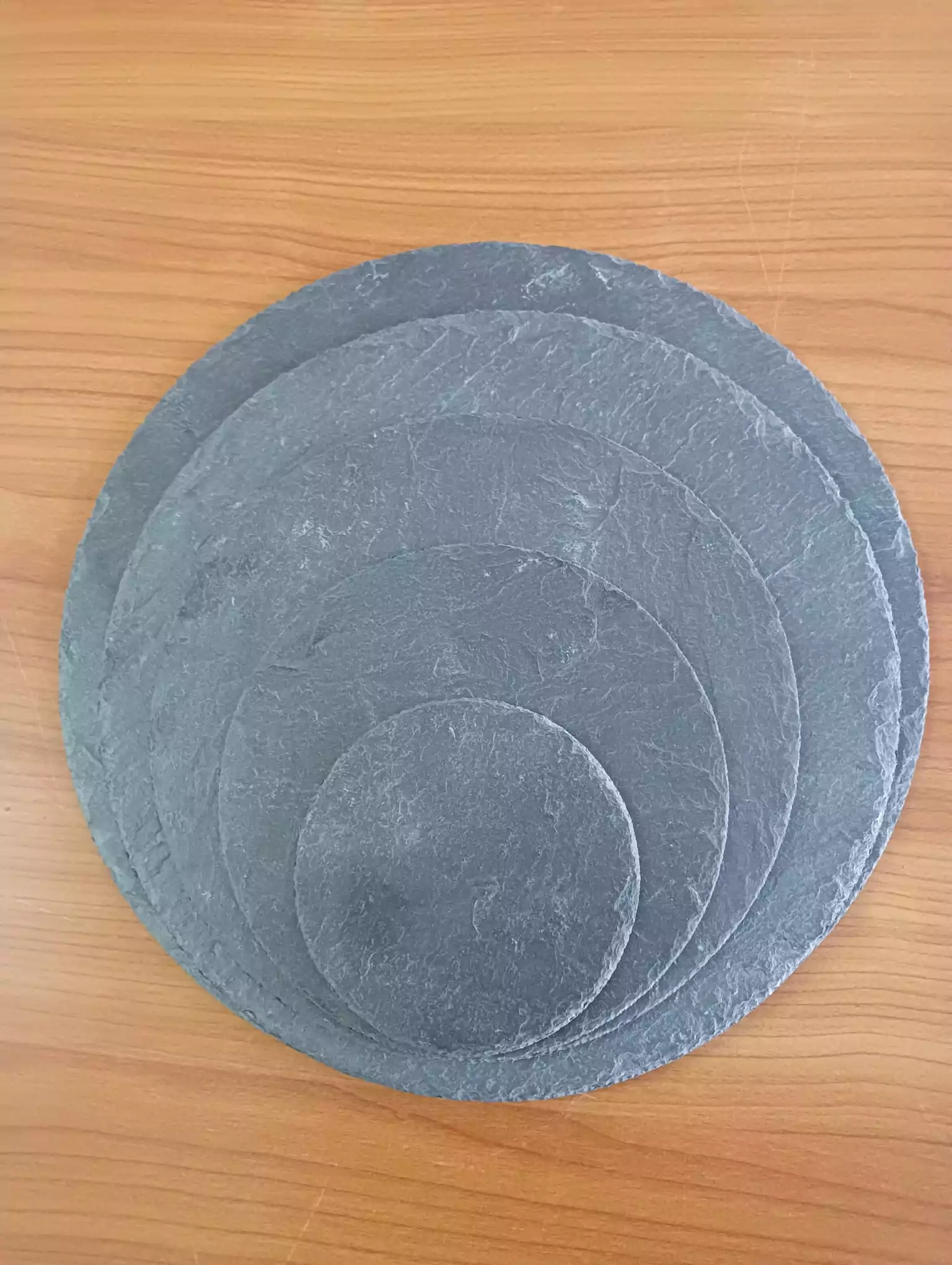 pack de posavasos de pizarra natural redondos