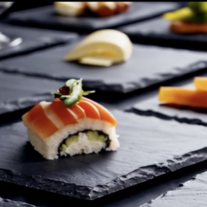 Platos de pizarra natural del equipo de Platos Pizarras en la página de empresa