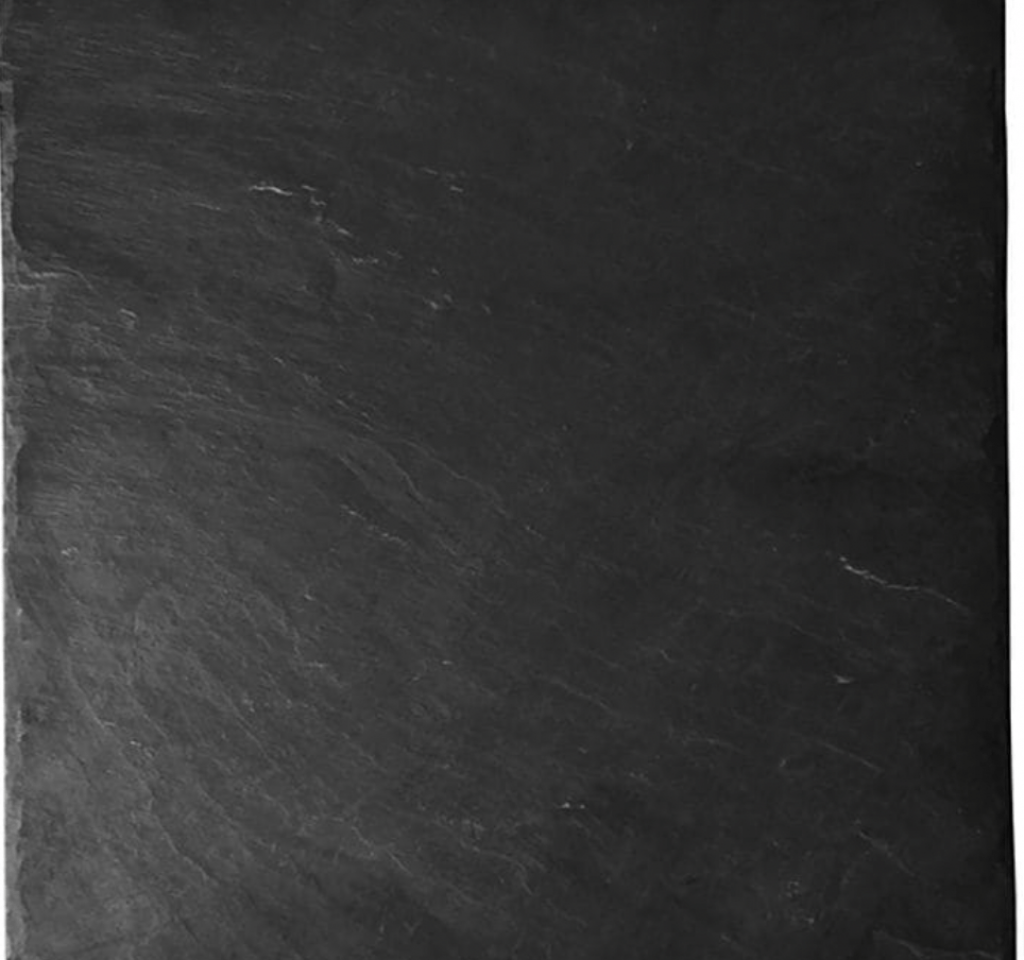 Bandeja cuadrada de pizarra natural de 16x16 cm, ideal para raciones individuales o presentación gourmet